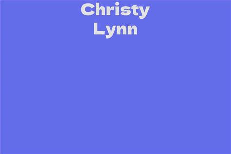 Christy lynn. Things To Know About Christy lynn. 